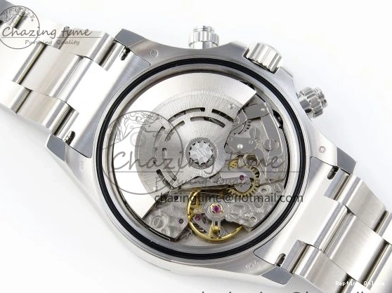 0213 DAYTONA 116509 SS OMF BEST EDITION GRAY BLACK DIAL ON SS BRACELET A7750 (SLIM MOVEMENT) Trendy 1805
